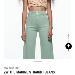 Zara new with tags high rise denim pants